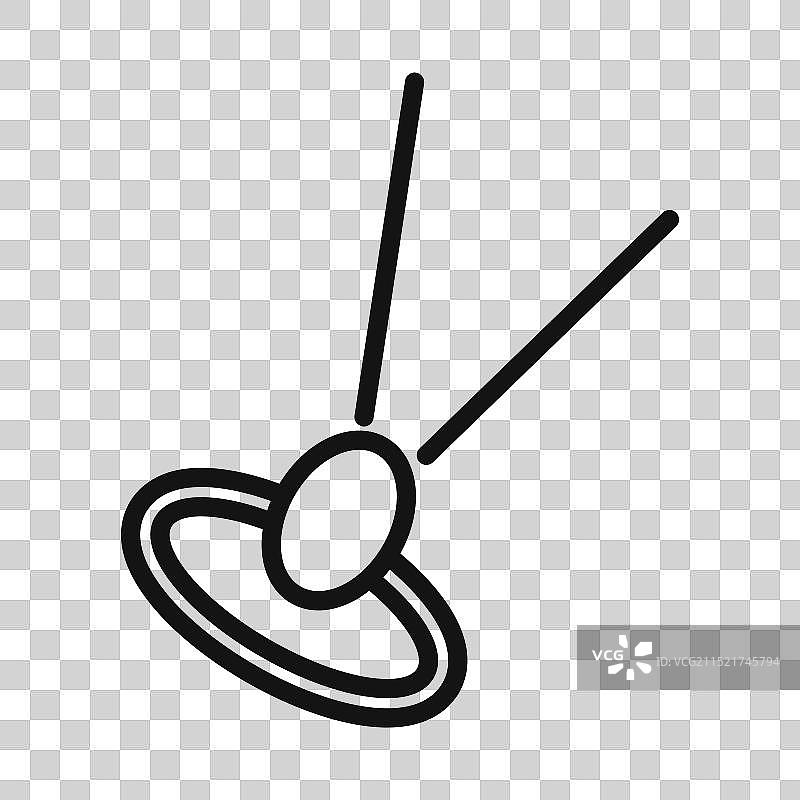 类星体图标黑色线条艺术图片素材