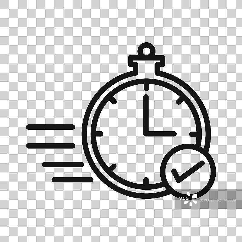 快速响应图标黑色线条艺术图片素材