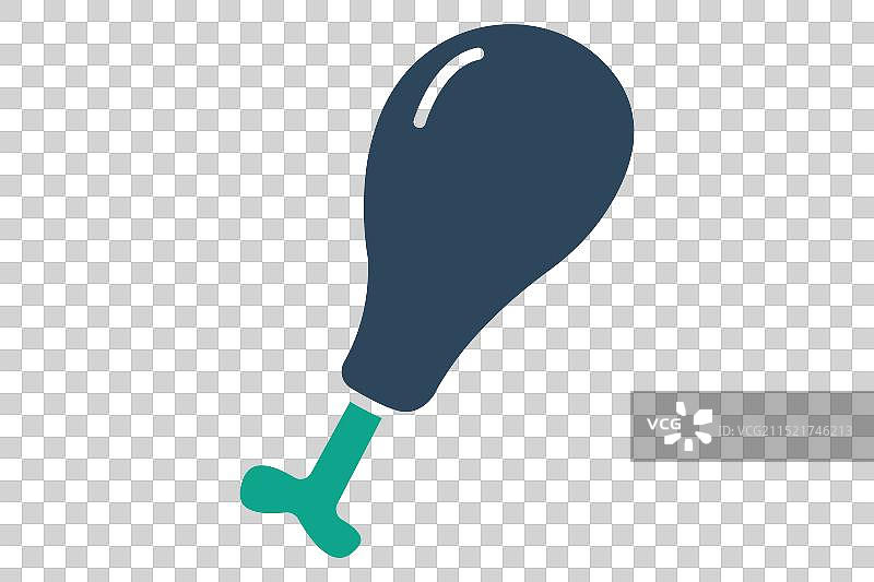 蛋白质来源的鸡腿图标图片素材