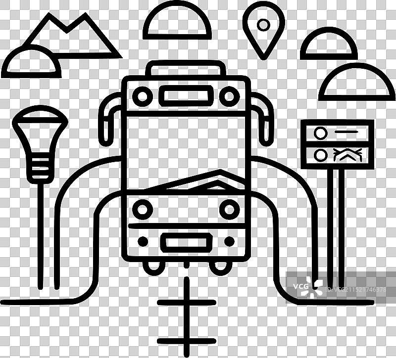 公交导航图片素材