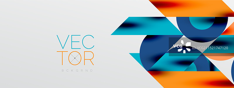 彩色圆形元素与阴影图片素材