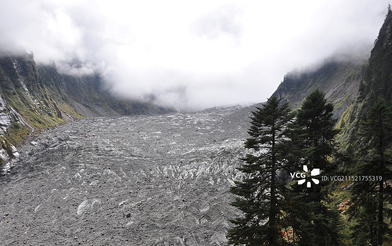 秋季的海螺沟冰川3图片素材