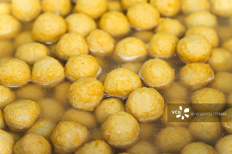 黄金咖喱鱼蛋图片素材