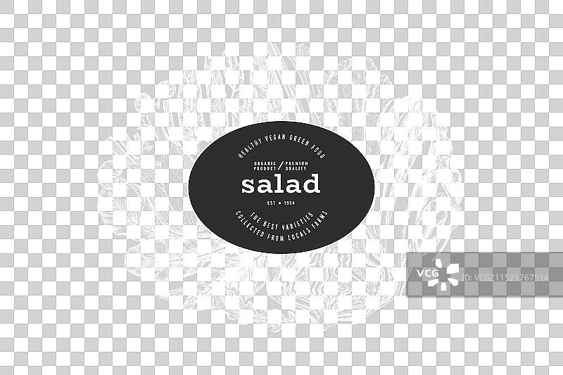 手绘绿色蔬菜设计模板图片素材