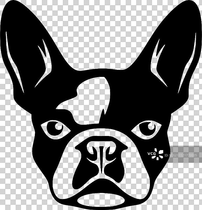 波士顿梗犬高品质Logo图片素材