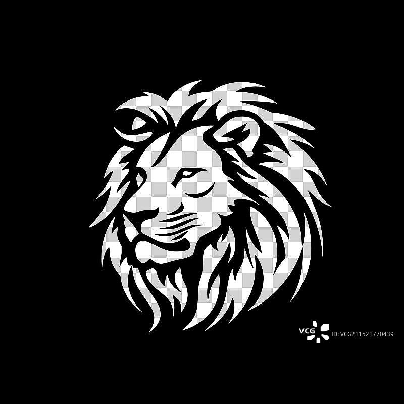 极简主义风格的赛西尔剪影图片素材