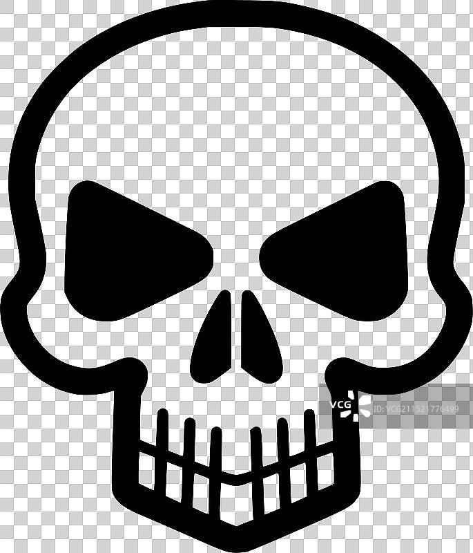 骷髅 - 极简和简单的轮廓图片素材