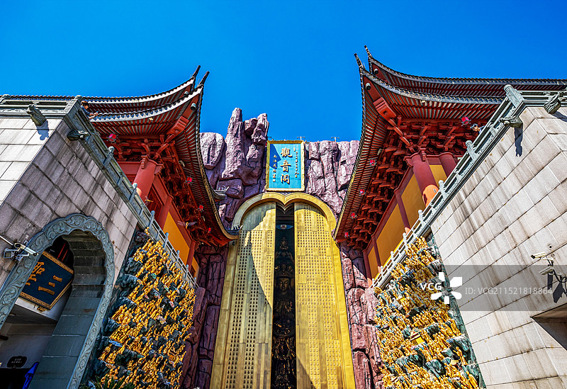 上海金山东林寺观音阁图片素材