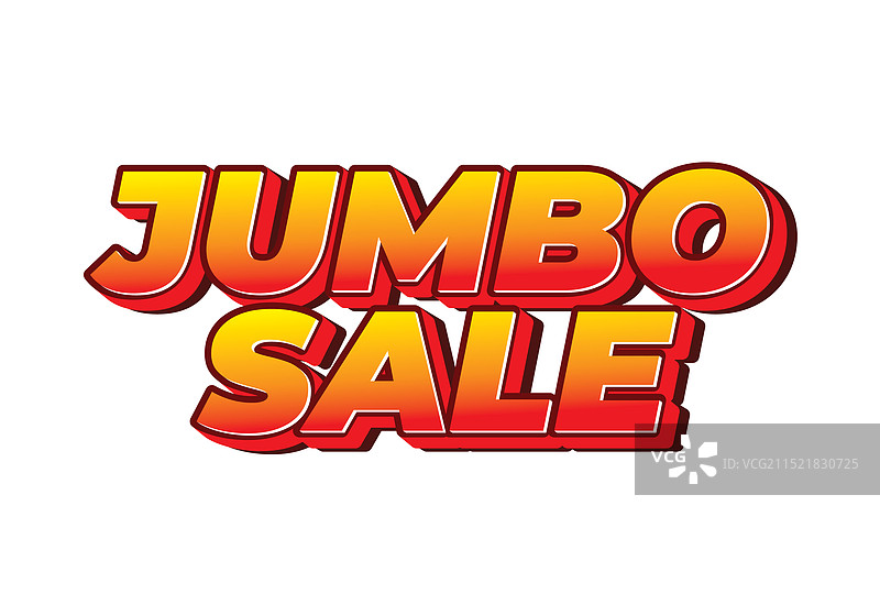 现代3D色彩巨型促销文字效果图片素材