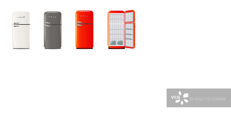 现代冰箱图片素材