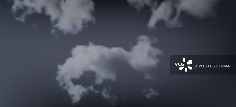 现代彩色渐变背景与云朵图片素材