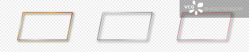 三个矩形边框图片素材