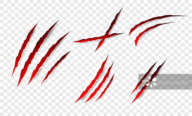 孤立的爪痕图片素材