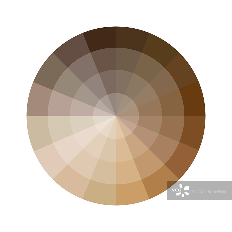 彩色棕色圆形调色板彩虹渐变图片素材