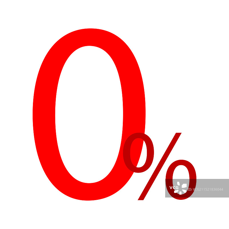 红色0%折扣促销价格标志图片素材