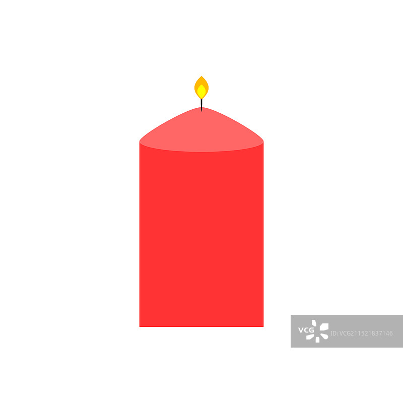 红色圣诞装饰蜡烛图片素材