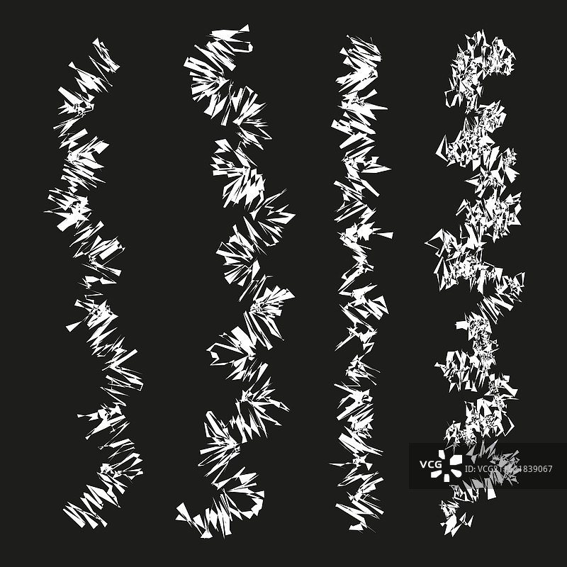 抽象锯齿线条黑白背景图片素材