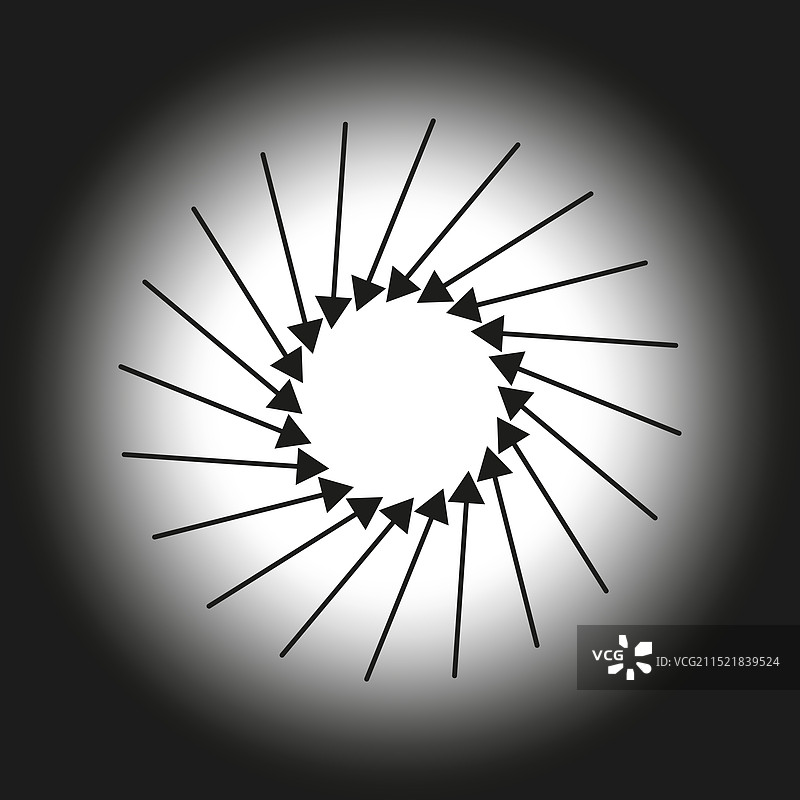 圆形箭头图案抽象设计图片素材