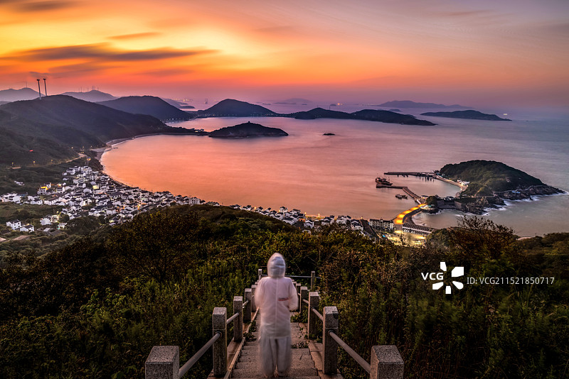 衢山岛夜景图片素材
