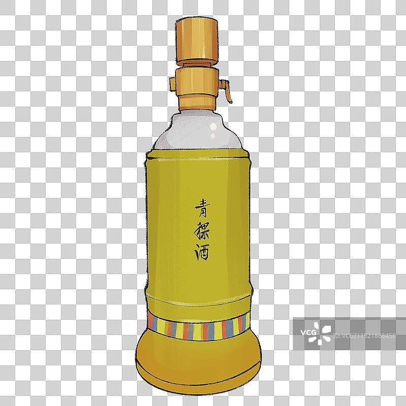 青稞酒-西藏特色美食土特产小吃插画元素图片素材