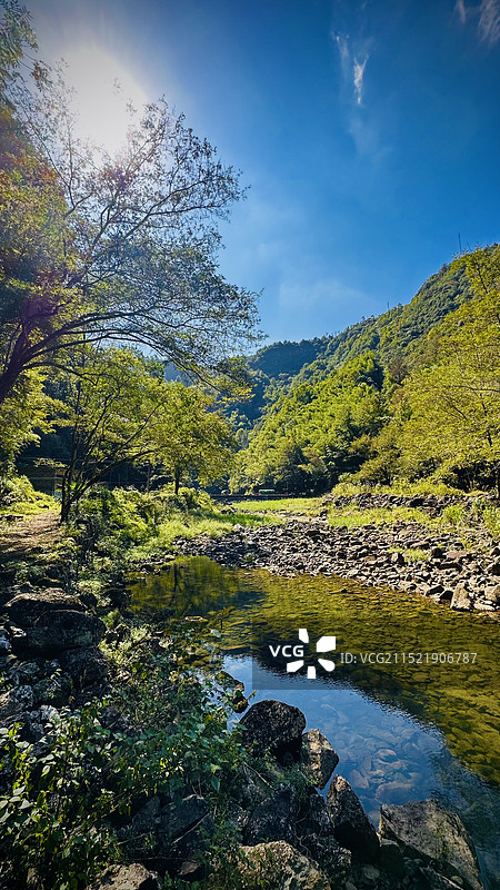 金华磐安县舞龙峡景区图片素材