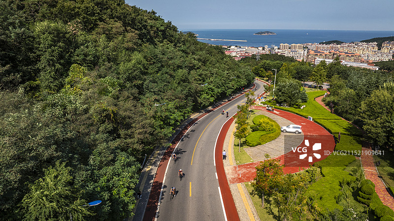 威海北山路风景图片素材