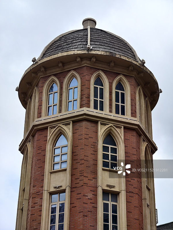 历史建筑仰天俯视图片素材