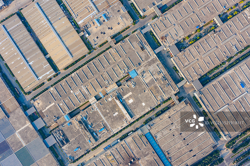 航拍郑州格力电器产业园 郑州高新区 生产厂房及仓库库房 中原地区最大空调生产基地图片素材