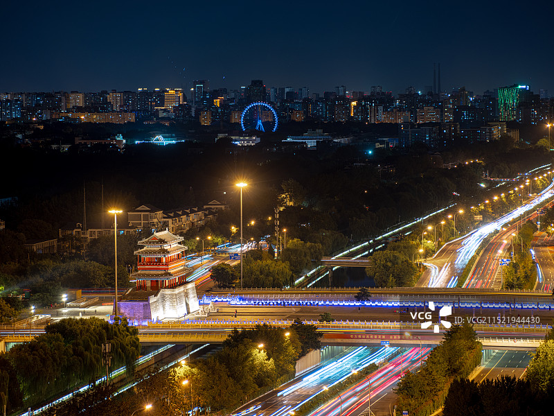 北京南中轴线起点-永定门图片素材