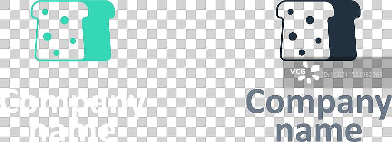 三明治吐司面包片标志图片素材