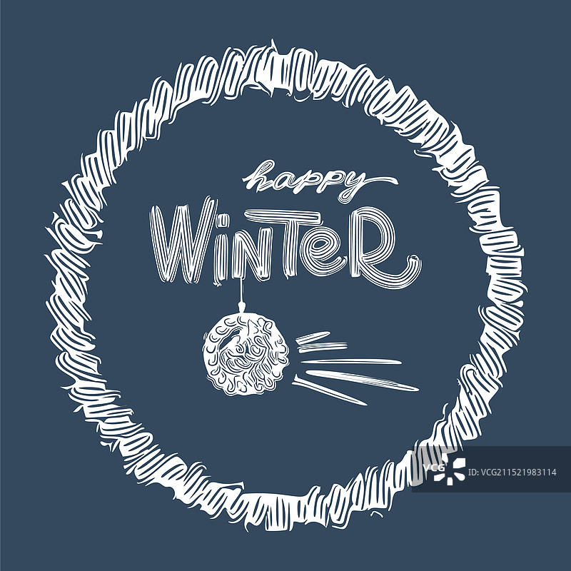 冬季节日明信片图片素材