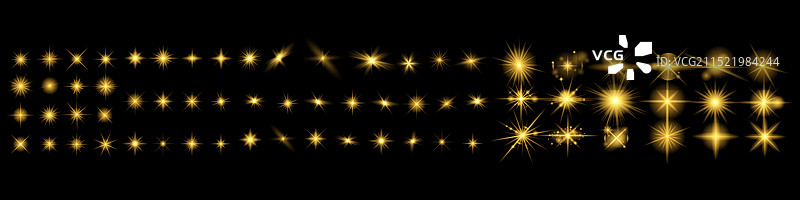 光效发光素材（白色透明背景）图片素材