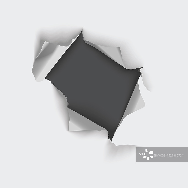 逼真的撕裂纸张效果图片素材