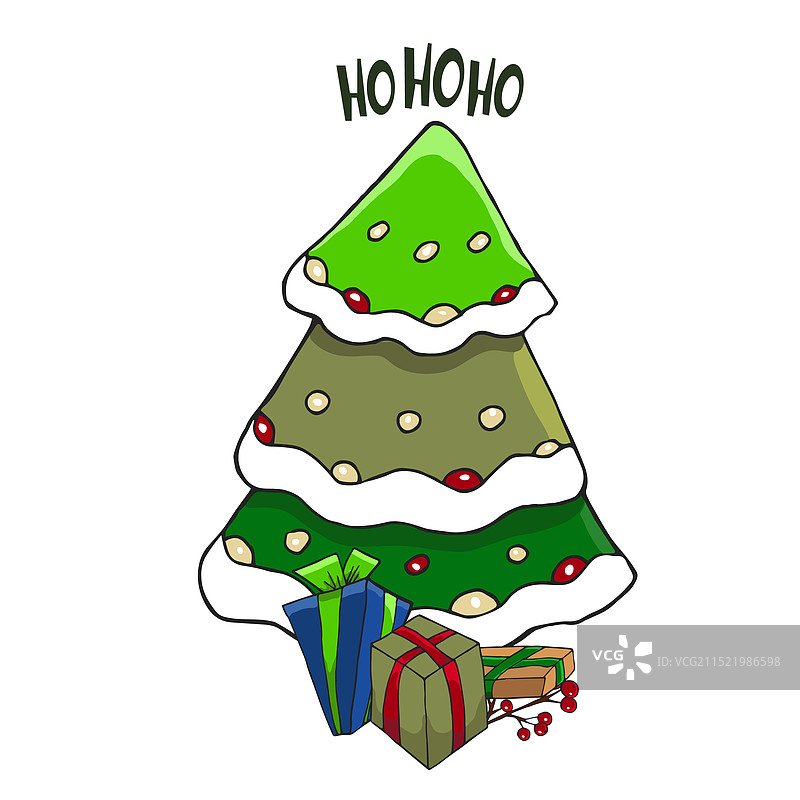 圣诞新年树图片素材