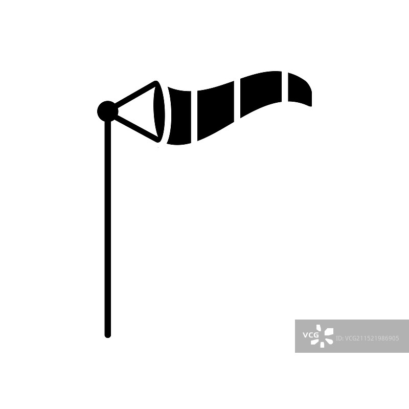 白色背景上的风向标图标图片素材