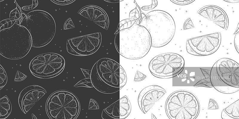 橘子图案图片素材