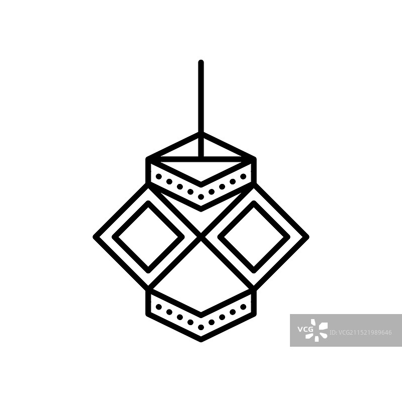 印度灯笼图标集图片素材