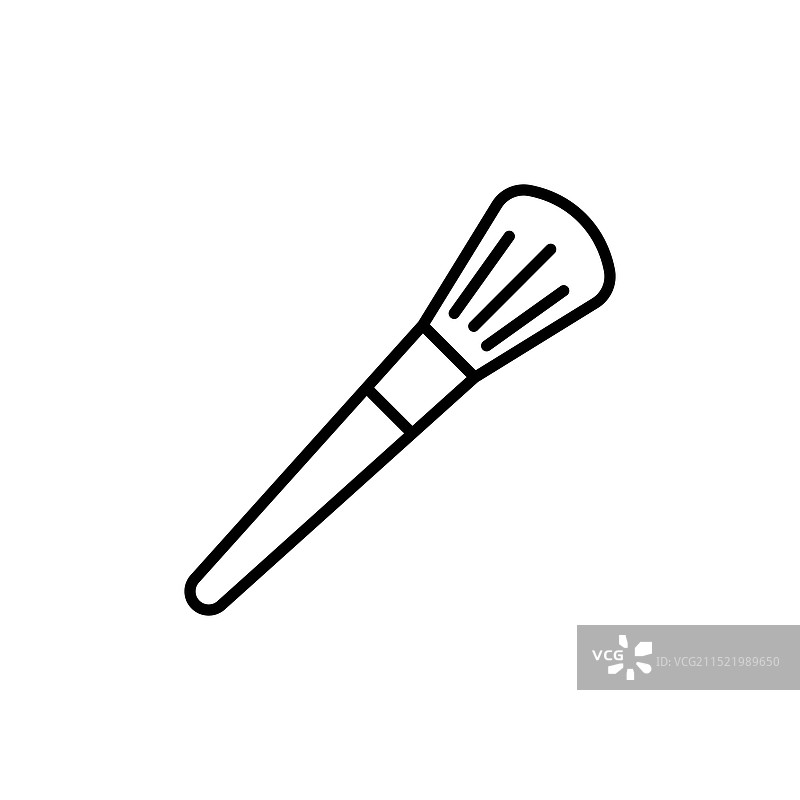 化妆刷图标集化妆品应用刷符号图片素材