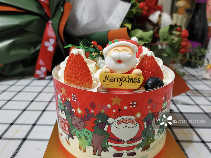 圣诞蛋糕图片素材