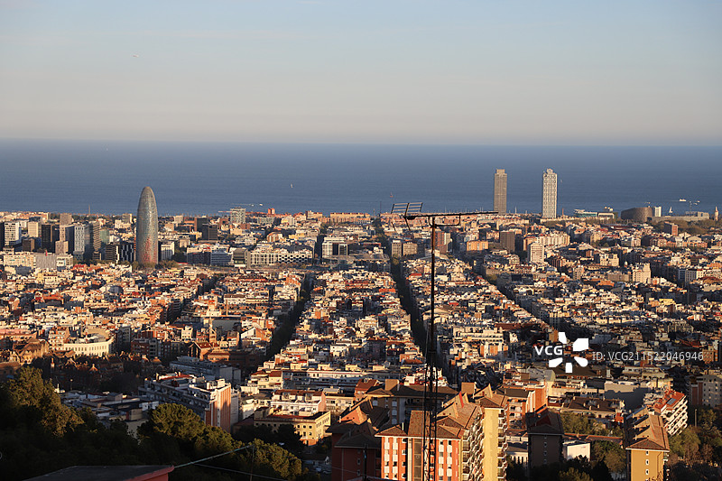 巴塞罗那城市规划图片素材