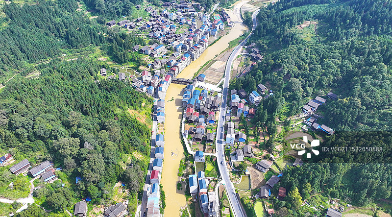 贵州锦屏乡村秋天景色图片素材