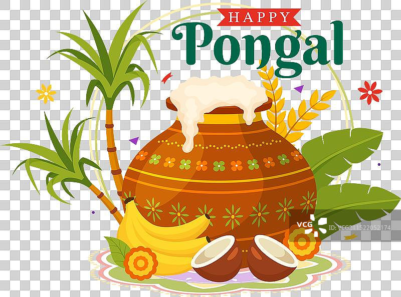 印度泰米尔纳德邦传统庞格尔节图片素材