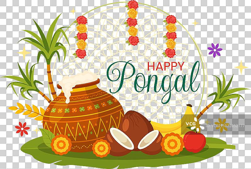 印度泰米尔纳德邦传统庞格尔节图片素材