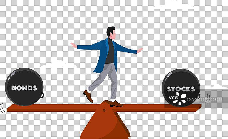 股票债券平衡图片素材