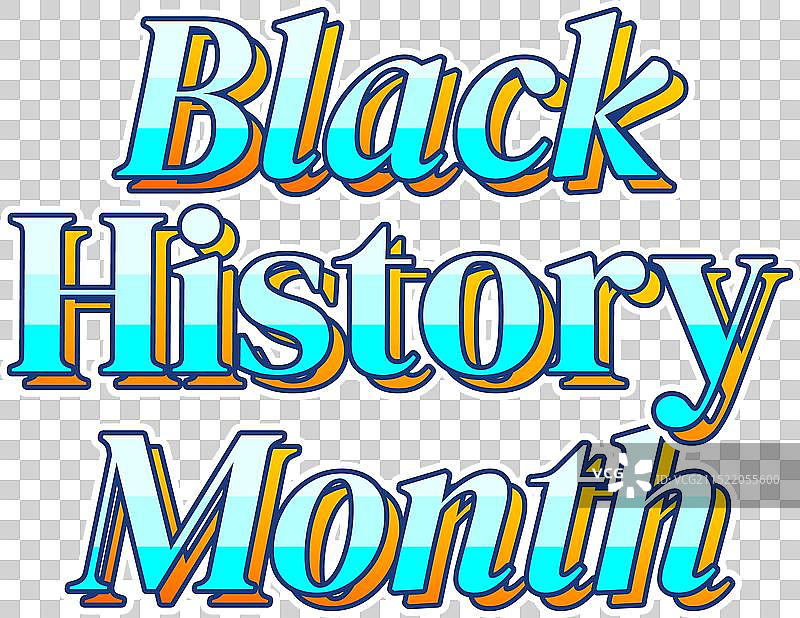 黑人历史月文字效果图片素材