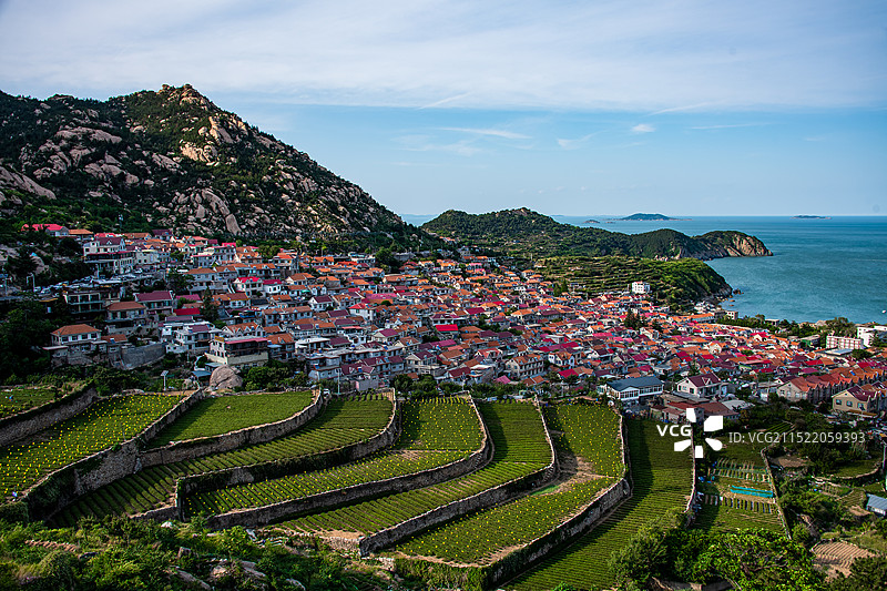 山东青岛崂山区青山渔村风光图片素材