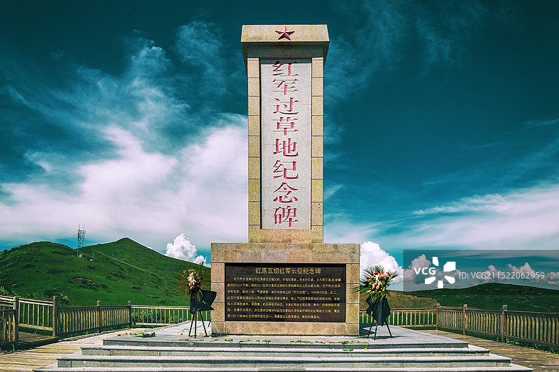 红军过草地纪念碑图片素材