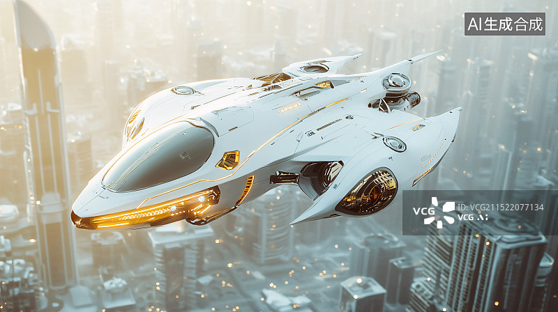 【AI数字艺术】未来科幻字宙飞船舰艇背景图片素材