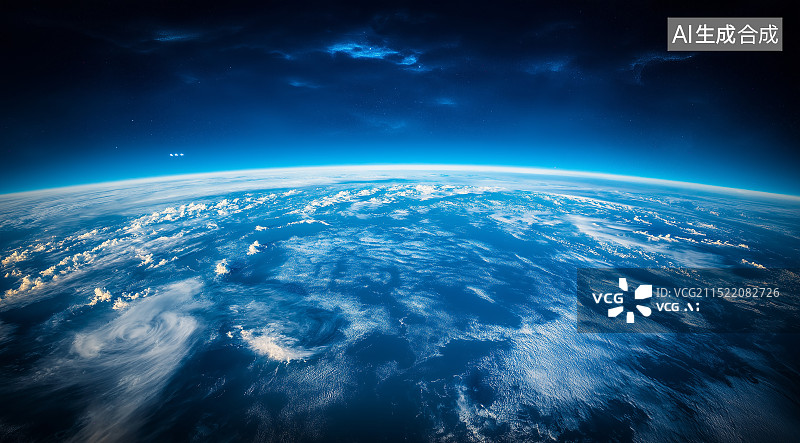 【AI数字艺术】宇宙视角看地球图片素材