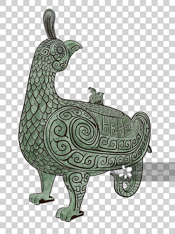 山西博物院镇馆之宝 晋侯鸟尊图片素材